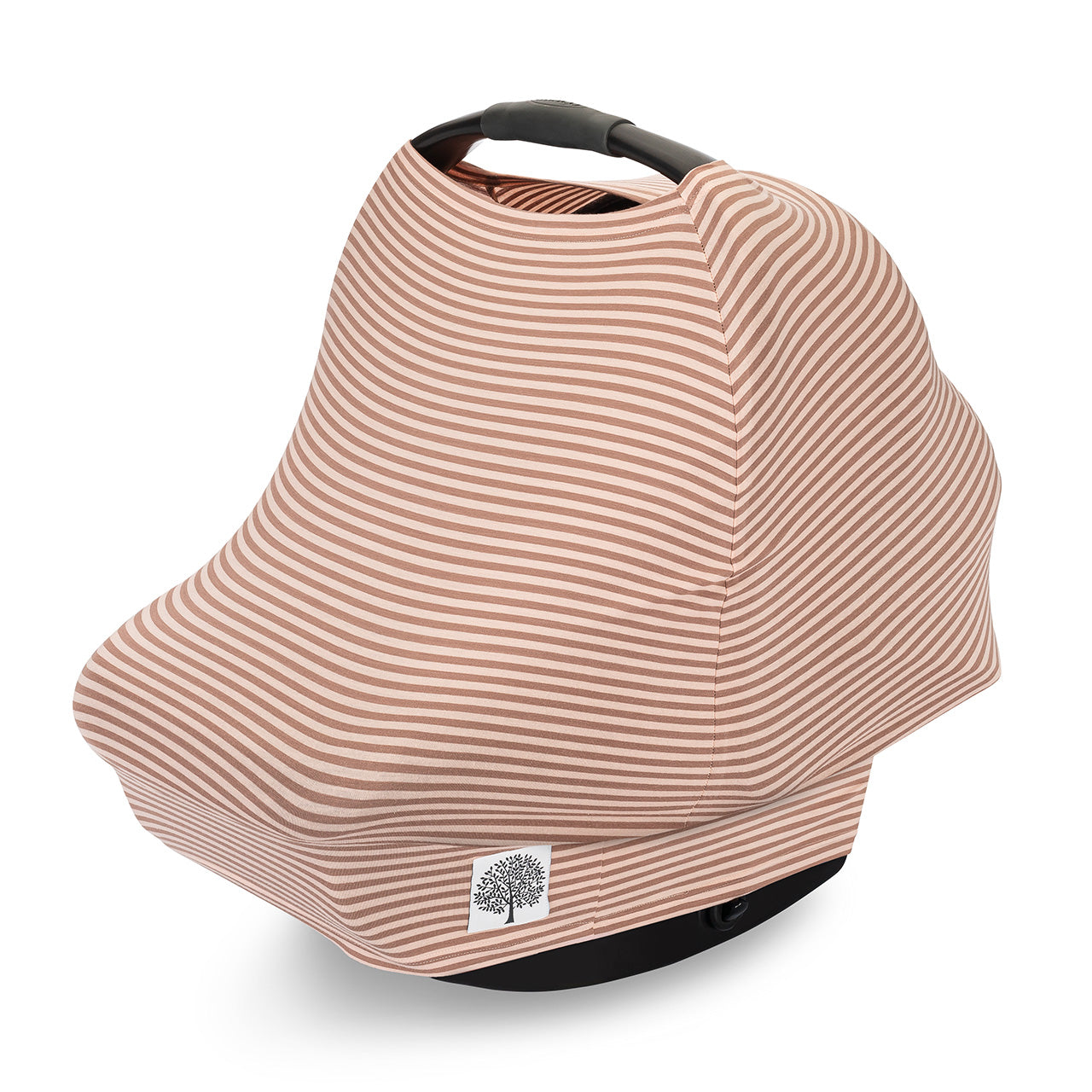 Multi Use Baby Cover | Nursing & Car Seat Cover | Rosewood Stripe