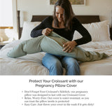 The Croissant Pregnancy Pillow Cover