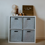 Gray Felt Storage Cube