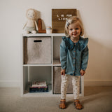 Oatmeal Felt Storage Cube