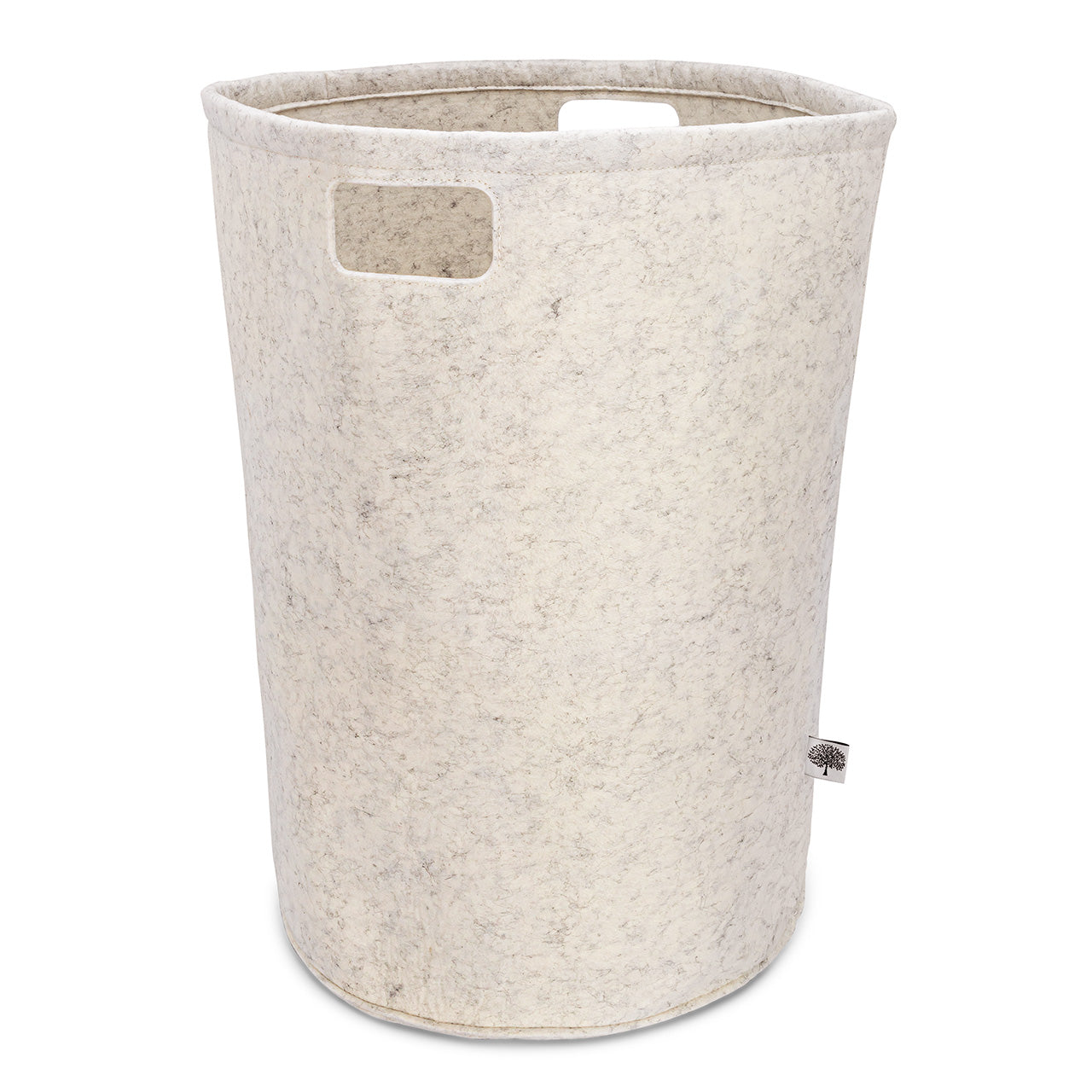 White Felt Laundry Hamper
