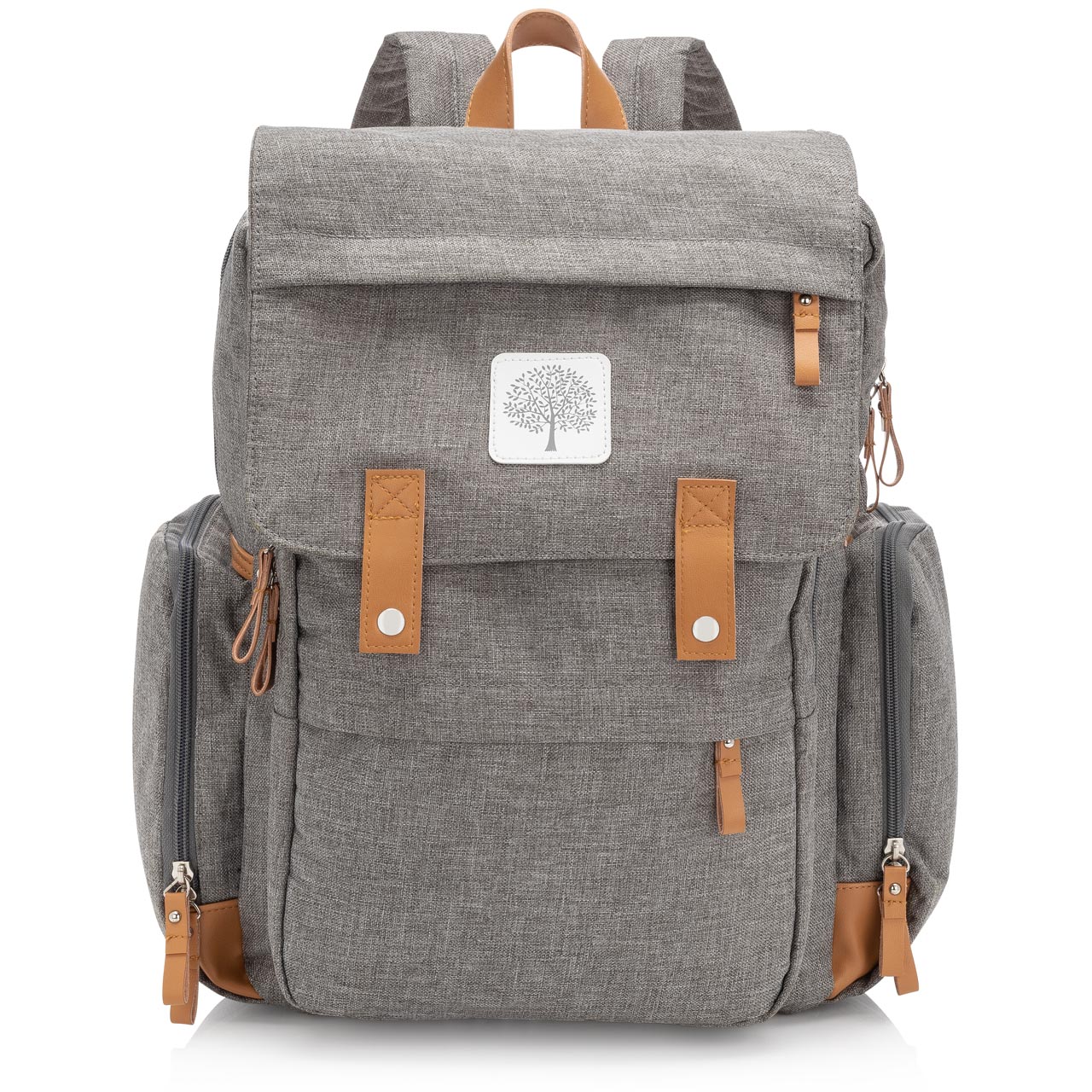 Birch Bag Diaper Backpack in Gray.