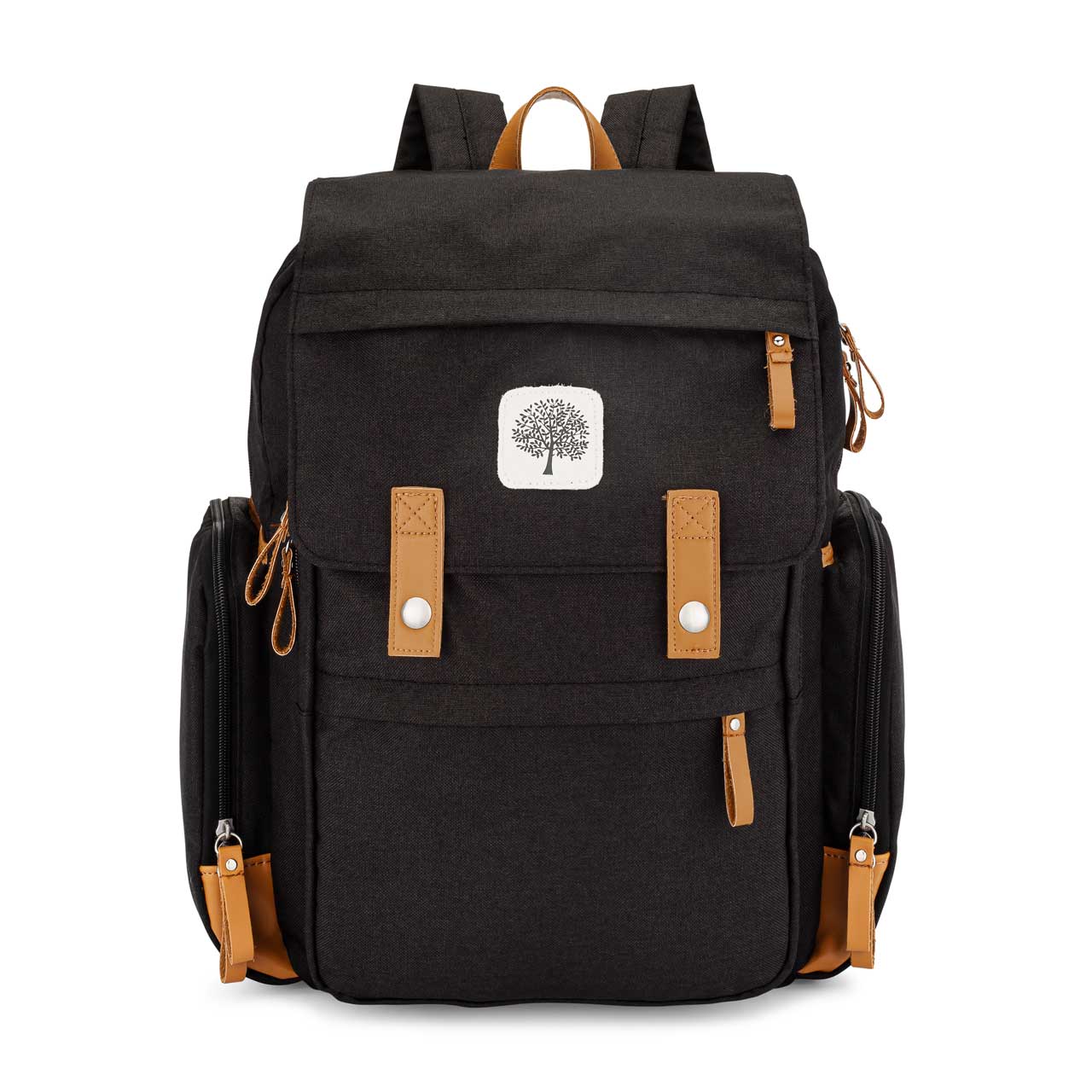Birch Bag Diaper Backpack in Black.