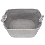 Gray Cube Storage Basket Top View