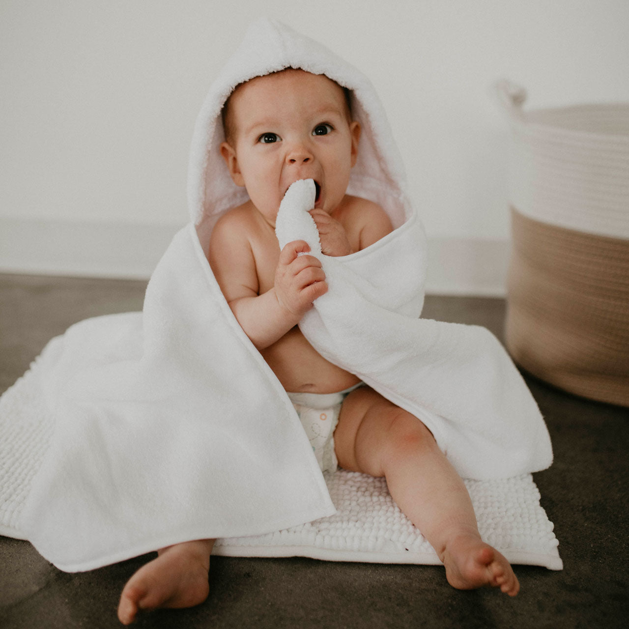 Buttery soft, thick and absorbent baby hooded towel