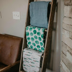 Timber Swaddle Set on ladder