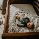 Plaid Swaddle for baby.