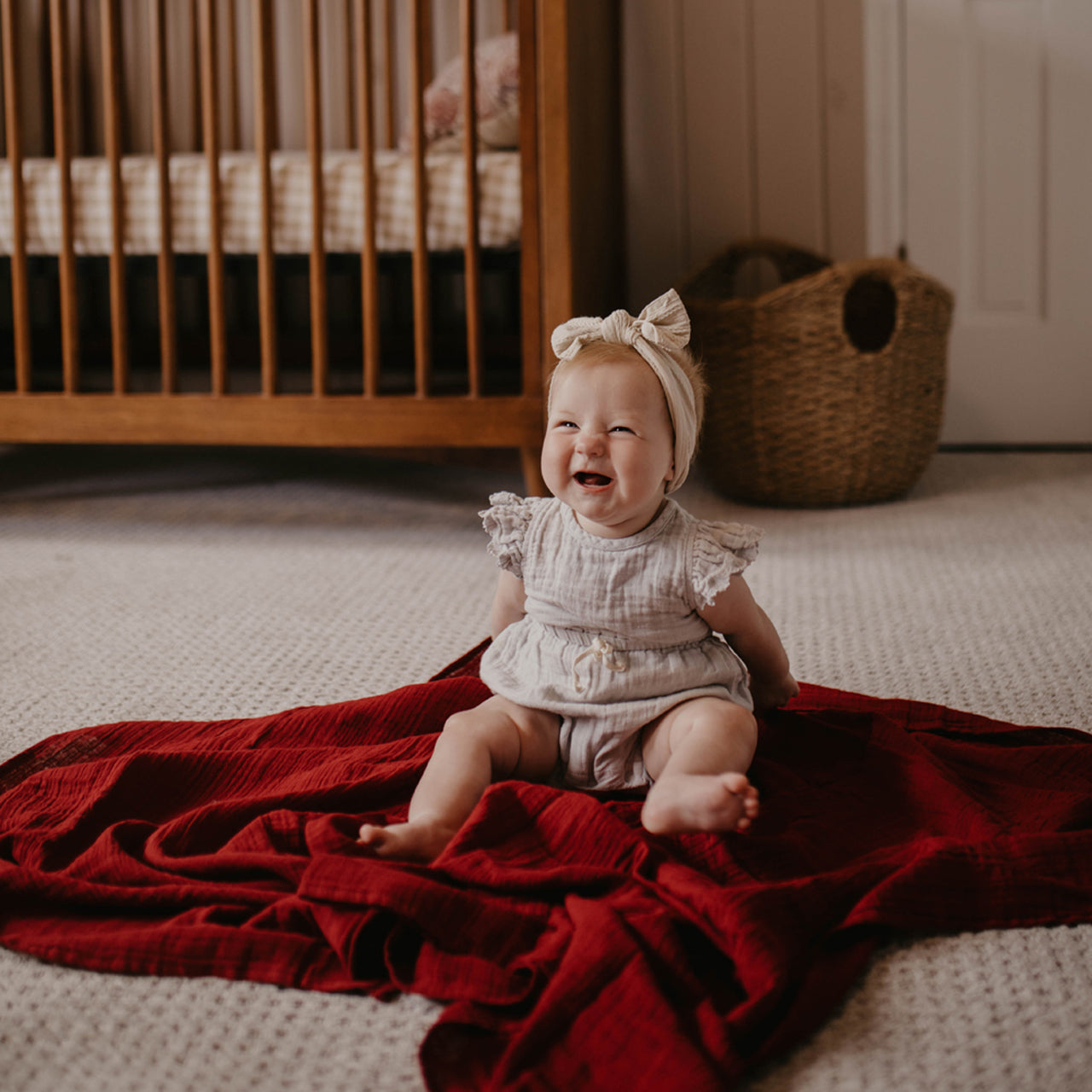 Red Swaddle for baby