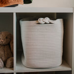 White Cube Storage Basket for baby nursery