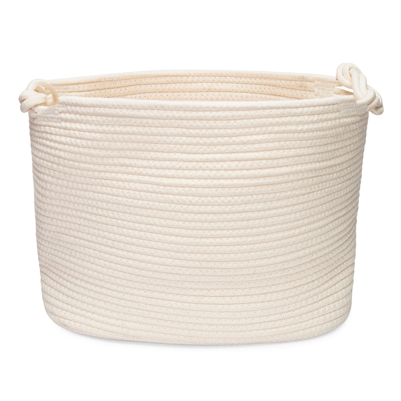 Parker Baby Co. Rope Storage Cube Bin - White