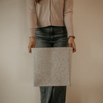 Gray Felt Storage Cube