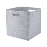 Gray Felt Storage Cube