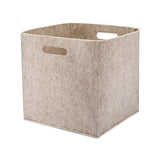 Oatmeal Felt Storage Cube