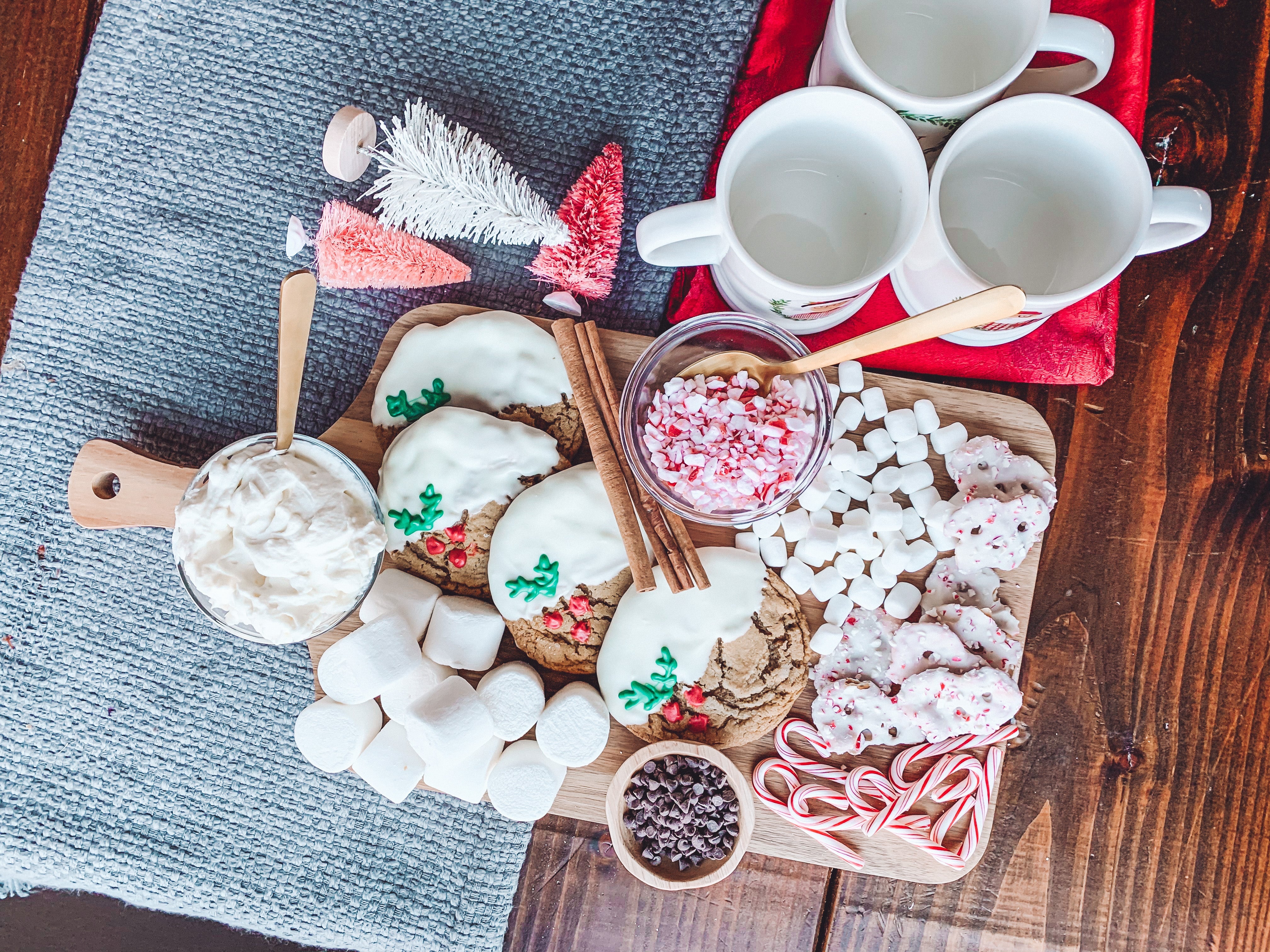 Hot Chocolate Bar and Molasses Cookies