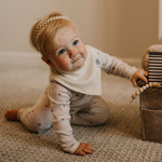 Neutral Tone Bandana Bib for baby 