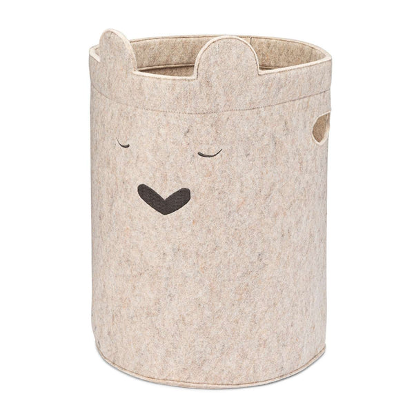 Bear Felt Laundry Hamper | Nursery Storage | Parker Baby Co.