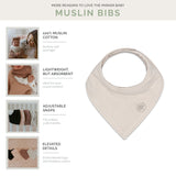 Bliss Muslin Bandana Bibs Set (4-Pack)