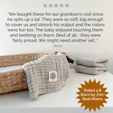Gray Set - Muslin Burp Cloths (4 Pack)