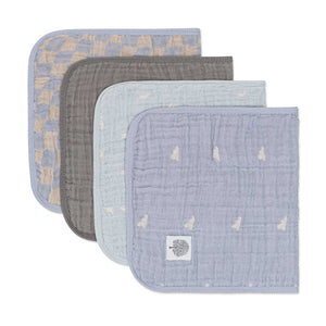 Muslin Burp Cloths &mdash; Cloud