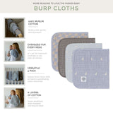 Cloud Set - Muslin Burp Cloths (4 Pack)