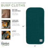 Muslin burp cloth infographic