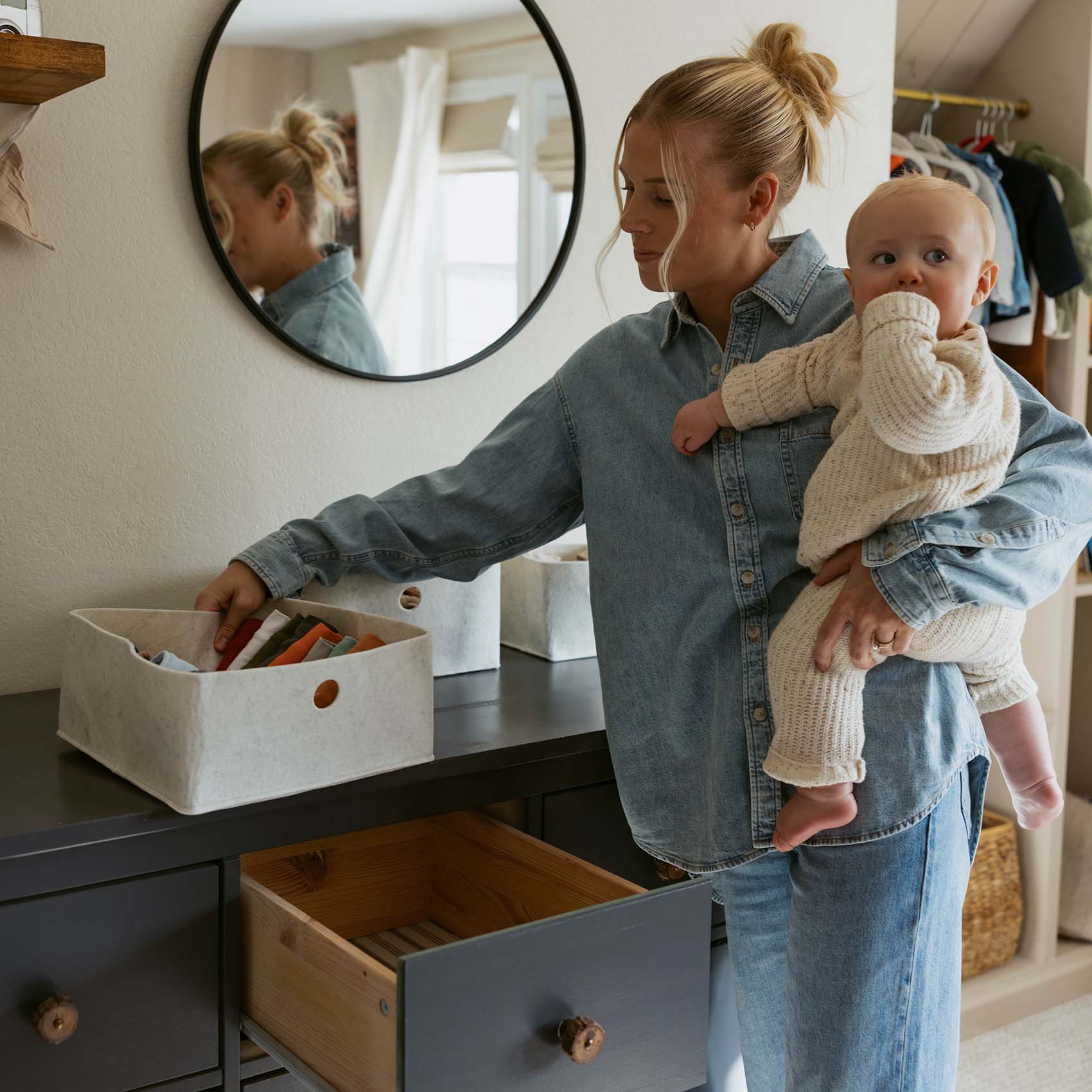 Felt Drawer Organizers | Parker Baby Co. Nursery Organization