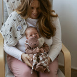 100% Muslin Lovey - Rosewood Checker