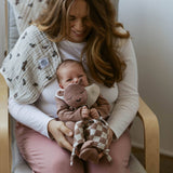 100% Muslin Lovey - Rosewood Checker