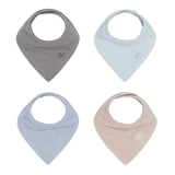 Stormy Muslin Bandana Bibs Set (4-Pack)