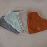 Pebble Muslin Bandana Bibs Set (4-Pack)