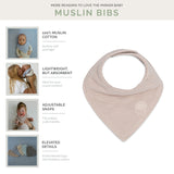 Stormy Muslin Bandana Bibs Set (4-Pack)