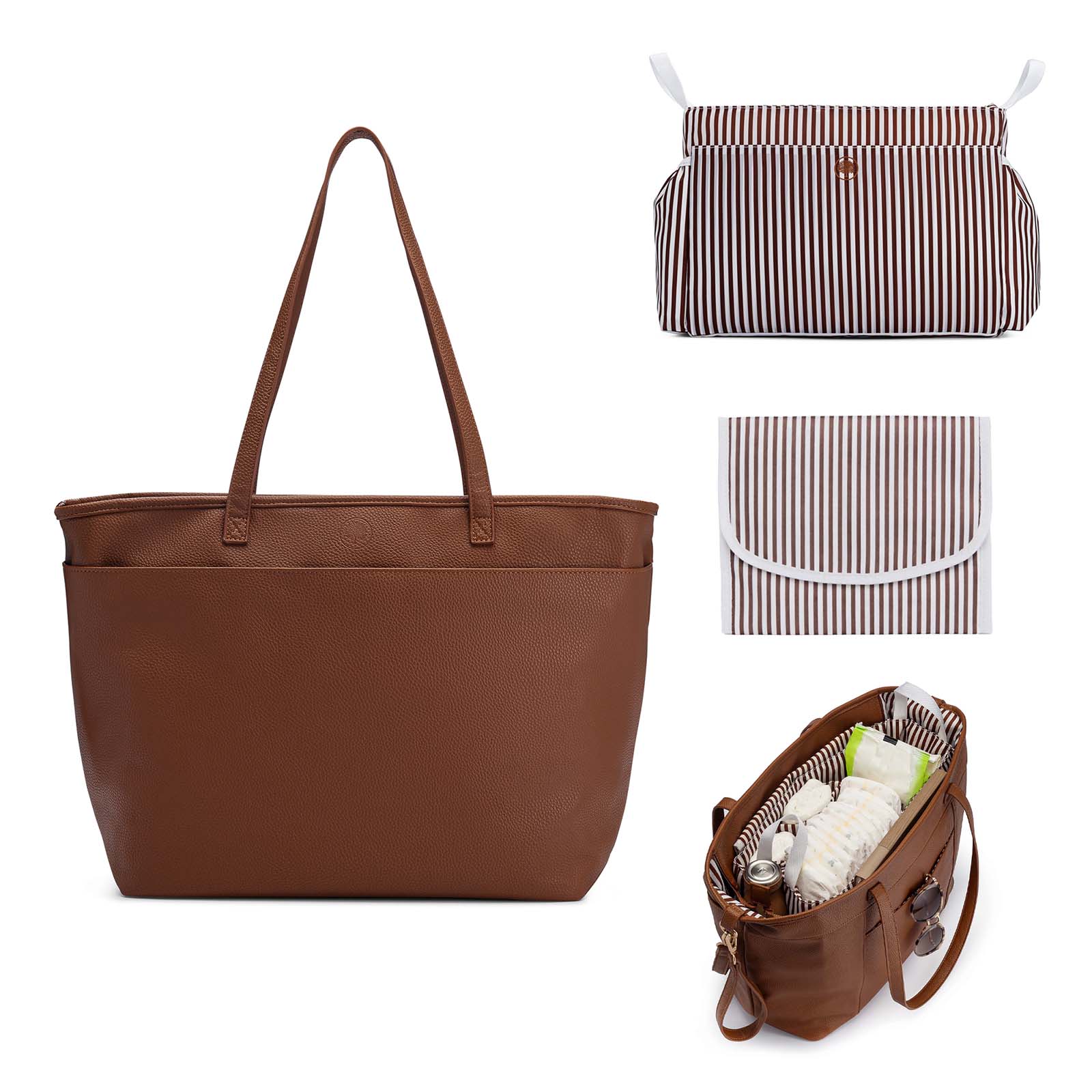The Willow Tote | Vegan Leather Tote Diaper Bag Parker Baby Co. The Willow Tote | Vegan Leather Tote Diaper Bag Parker Baby Co.