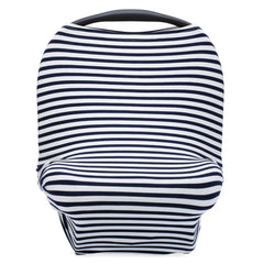 Multi-use Cover- White/Navy Stripes