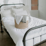 Rope Storage Basket on bed