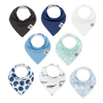 The Arctic Bandana Bib Set: set of 8 bibs for baby.