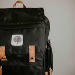 Birch Bag Diaper Backpack in black.
