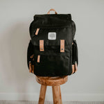 Birch Bag Diaper Backpack in Black.