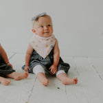Blush Bandana Bib Set. 