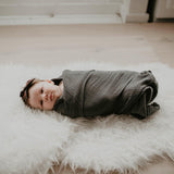 Gray Swaddle for Baby. 
