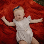 Crimson Quilt for baby girl.