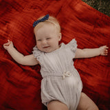 Crimson Quilt for baby girl.