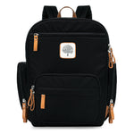 Birch Bag Mini Diaper Backpack in Black.