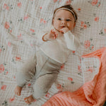 Dreamy Floral Quilt for baby. 