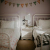 The Gray Buffalo Muslin Quilt for toddler bed. 