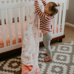 Dreamy Floral Quilt for baby. 