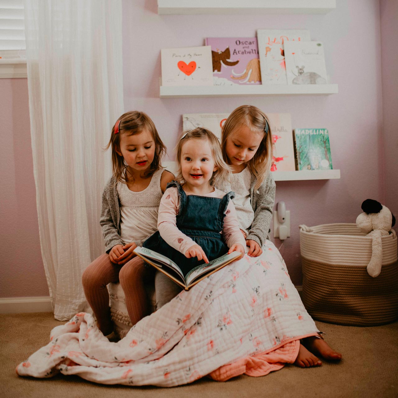 Dreamy Floral Quilt for toddler. 