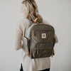 Birch Bag Mini Diaper Backpack in Gray.