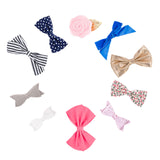 The Essentials Bow Clip Set: set of 10 hair bows for baby.