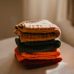 The Estes Set: set of 4 Muslin Burp Cloths for baby. 
