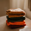 The Estes Set: set of 4 Muslin Burp Cloths for baby. 